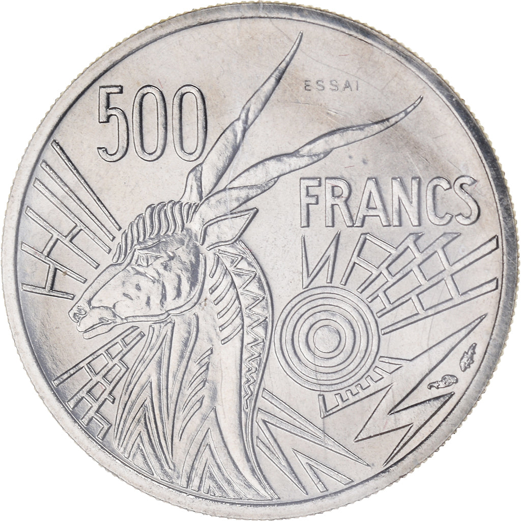 Moneda, Estados del África central, 500 Francs, 1976, Paris, ESSAI, FDC
