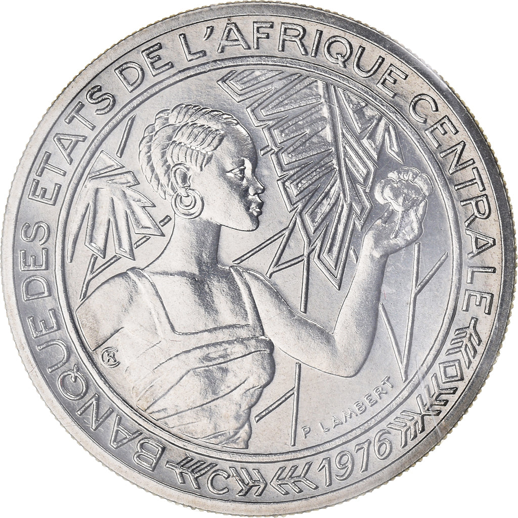 Münze, Zentralafrikanische Staaten, 500 Francs, 1976, Paris, Essai FDC, STGL