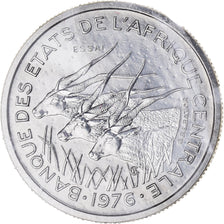 Coin, Central African States, 50 Francs, 1976, Paris, ESSAI, MS(65-70), Nickel