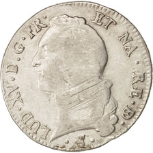 Francia, Louis XV, Écu de Béarn au bandeau, 1769, Pau, MB, Argento, KM 518