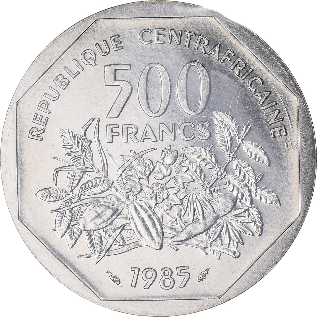 Münze, Zentralafrikanische Republik, 500 Francs, 1985, Paris, ESSAI, STGL