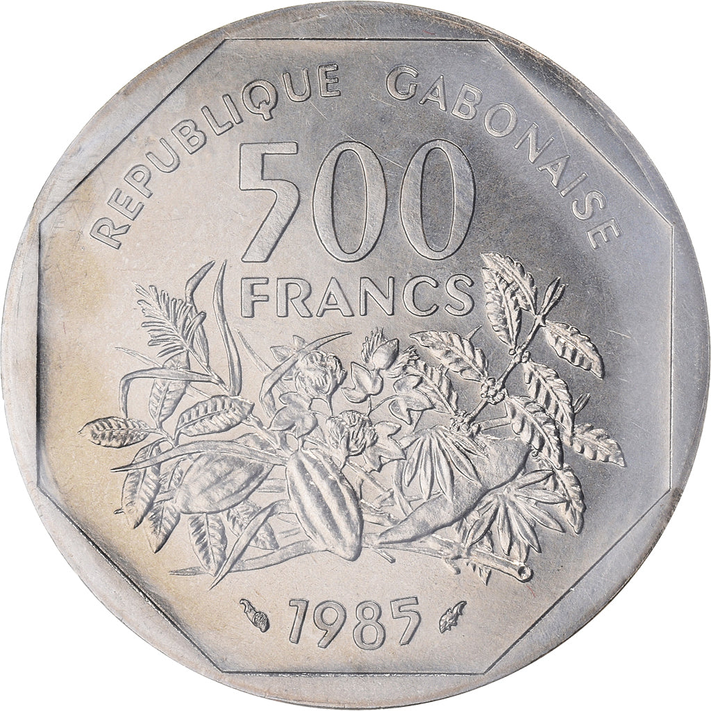 Moneta, Gabon, 500 Francs, 1985, Paris, ESSAI, FDC, Nichel, KM:E7