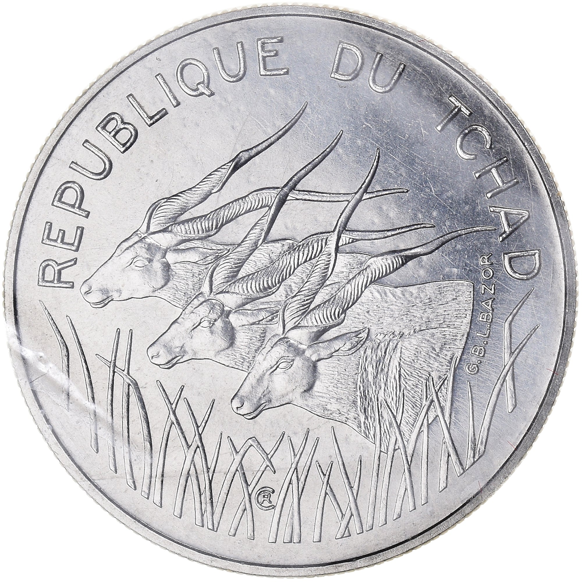 Coin, Chad, 100 Francs, 1975, Paris, ESSAI, MS(65-70), Nickel, KM:E5