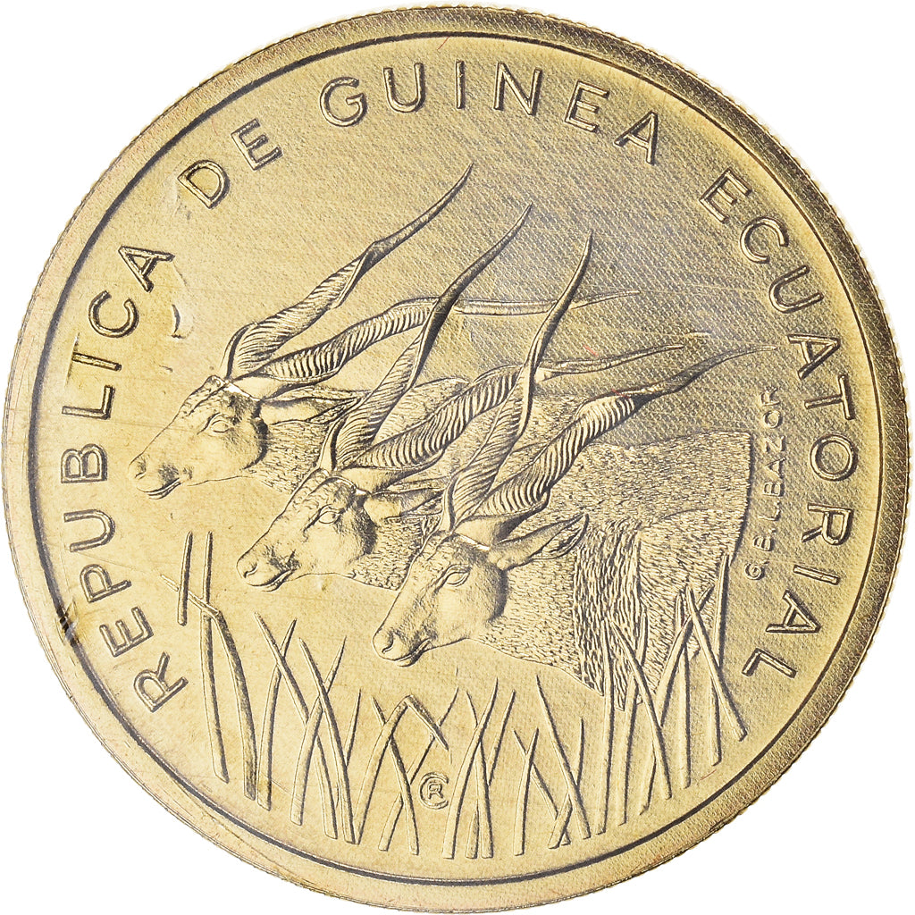 Coin, Equatorial Guinea, 25 Francos, 1985, Paris, ESSAI, MS(65-70)