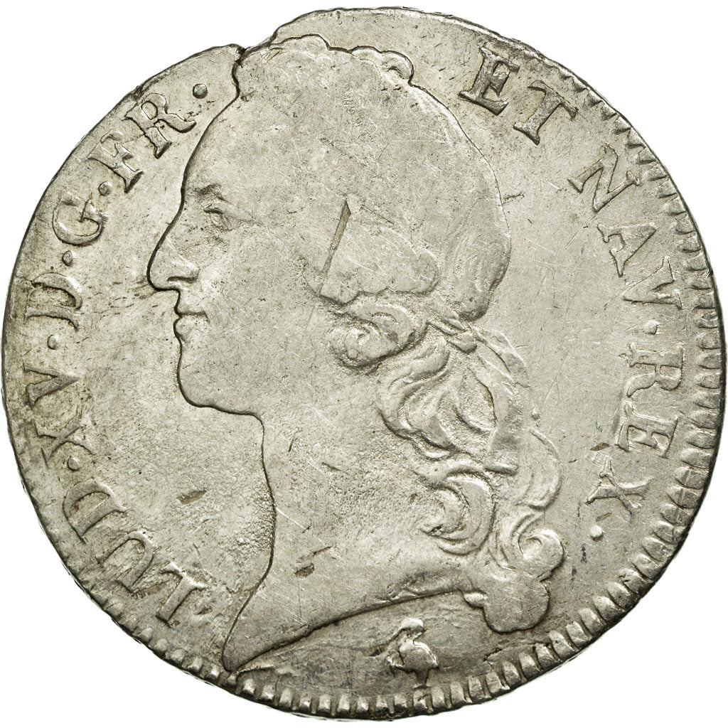 Moneta, Francia, Louis XV, Écu au bandeau, Ecu, 1761, Paris, MB, Argento