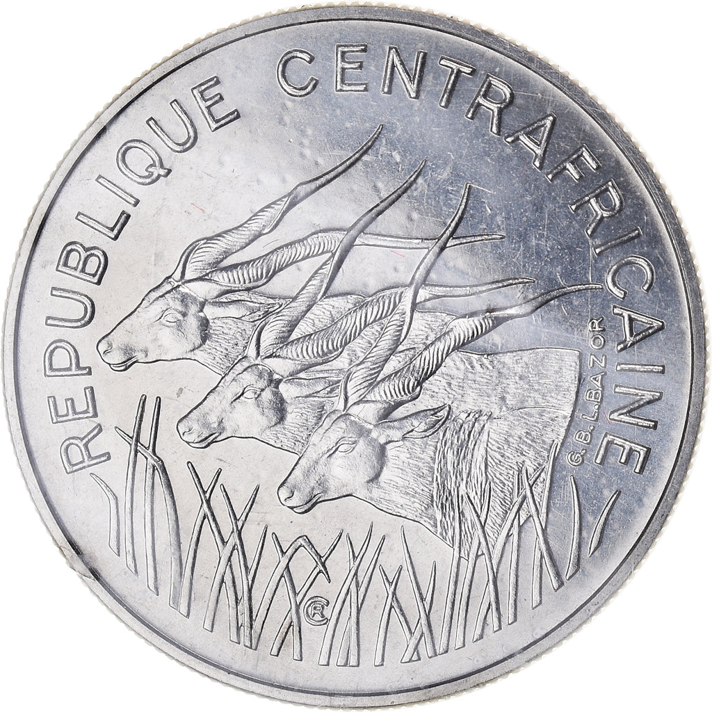Münze, Zentralafrikanische Republik, 100 Francs, 1975, Paris, ESSAI, STGL