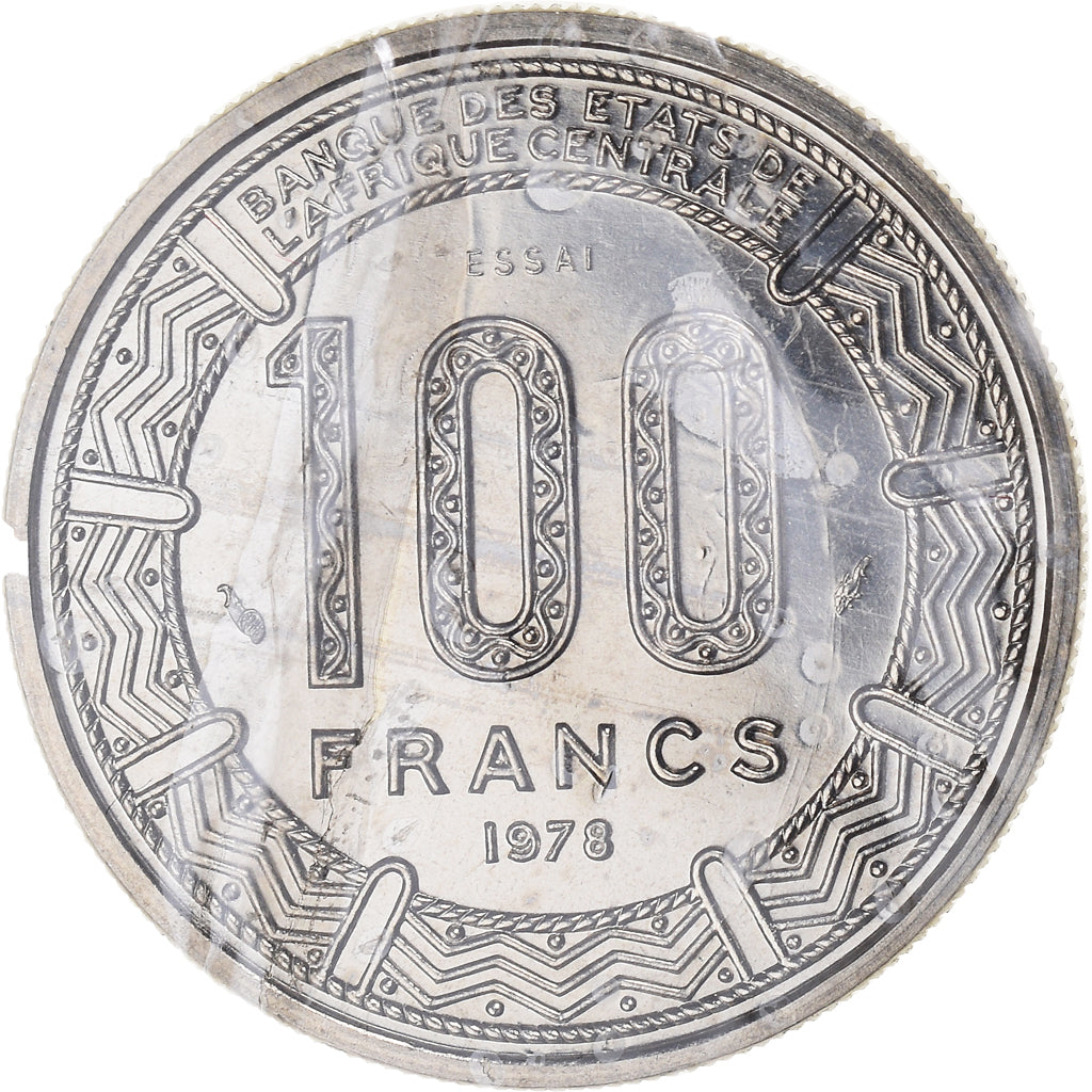Münze, Zentralafrikanische Republik, 100 Francs, 1978, Paris, ESSAI, STGL