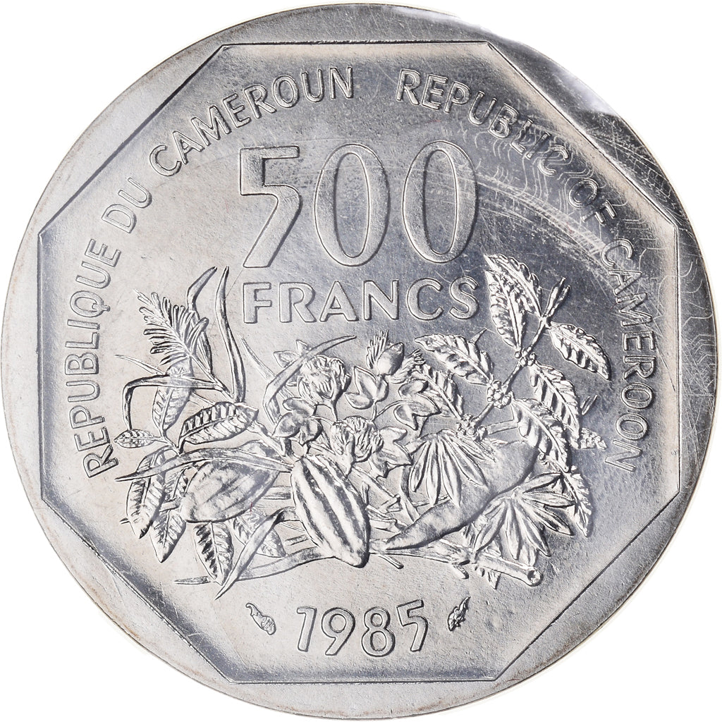 Coin, Cameroon, 500 Francs, 1985, Paris, ESSAI, MS(65-70), Copper-nickel, KM:E17