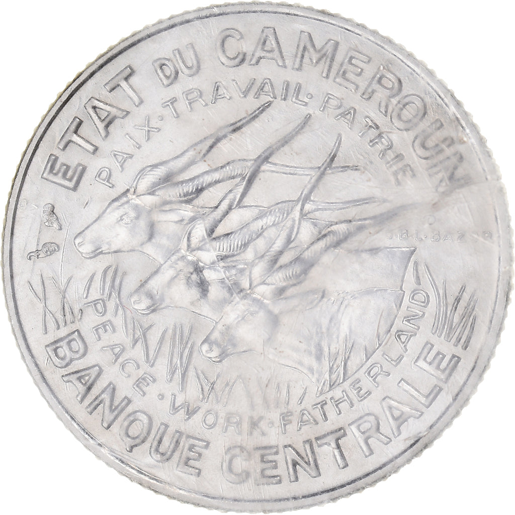 Coin, Cameroon, 100 Francs, 1966, Paris, ESSAI, MS(65-70), Nickel, KM:E11