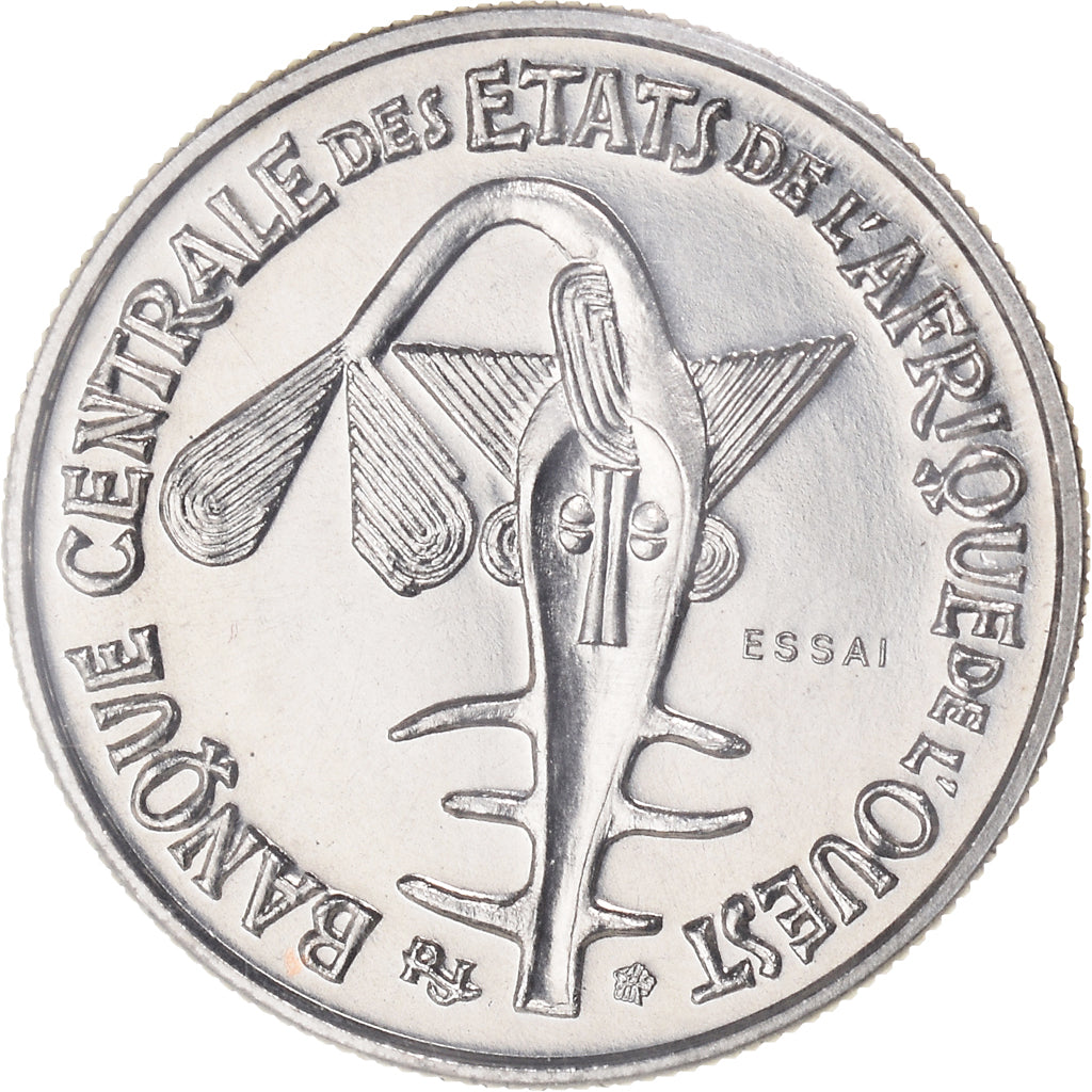 Coin, West African States, 50 Francs, 1972, Paris, MS(65-70), Copper-nickel