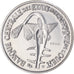Coin, West African States, 50 Francs, 1972, Paris, MS(65-70), Copper-nickel