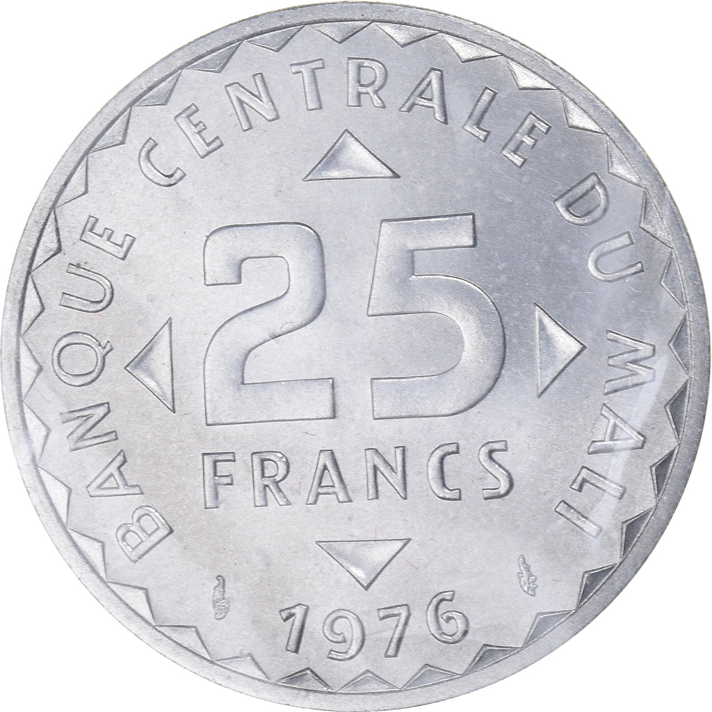 Monnaie, Mali, 25 Francs, 1976, Paris, ESSAI, FDC, Aluminium, KM:E4