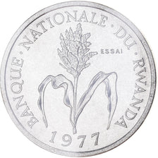 Moneta, Ruanda, Franc, 1977, Paris, ESSAI, FDC, Alluminio, KM:E4