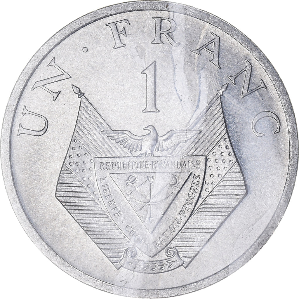 Moneta, Ruanda, Franc, 1977, Paris, ESSAI, FDC, Alluminio, KM:E4