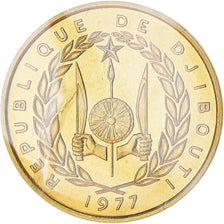 Coin, Djibouti, 20 Francs, 1977, Paris, ESSAI, MS(65-70), Aluminum-Bronze, KM:E5