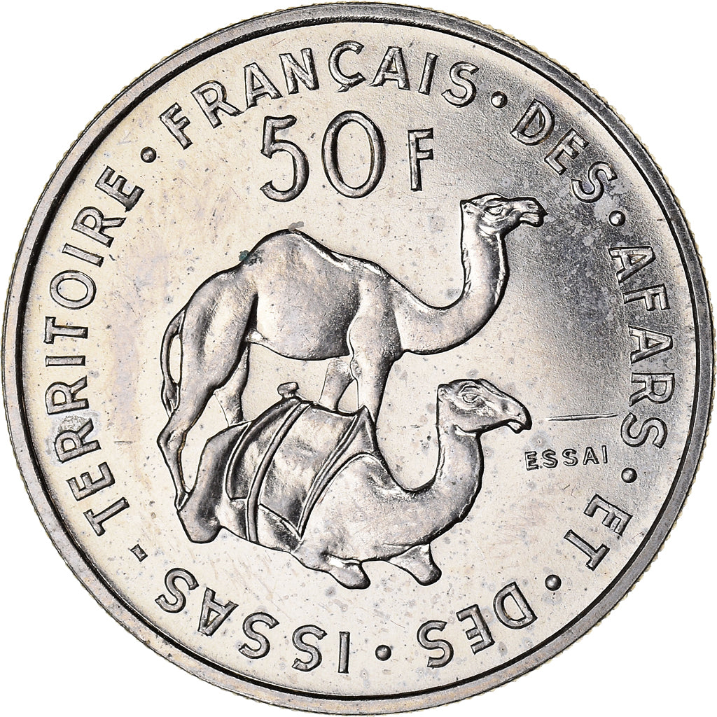 Coin, FRENCH AFARS & ISSAS, 50 Francs, 1970, Paris, ESSAI, MS(64)