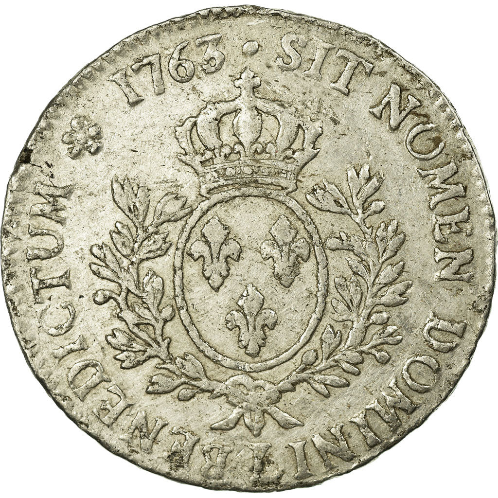 Moneta, Francja, Louis XV, Écu au bandeau, Ecu, 1763, Bayonne, EF(40-45)