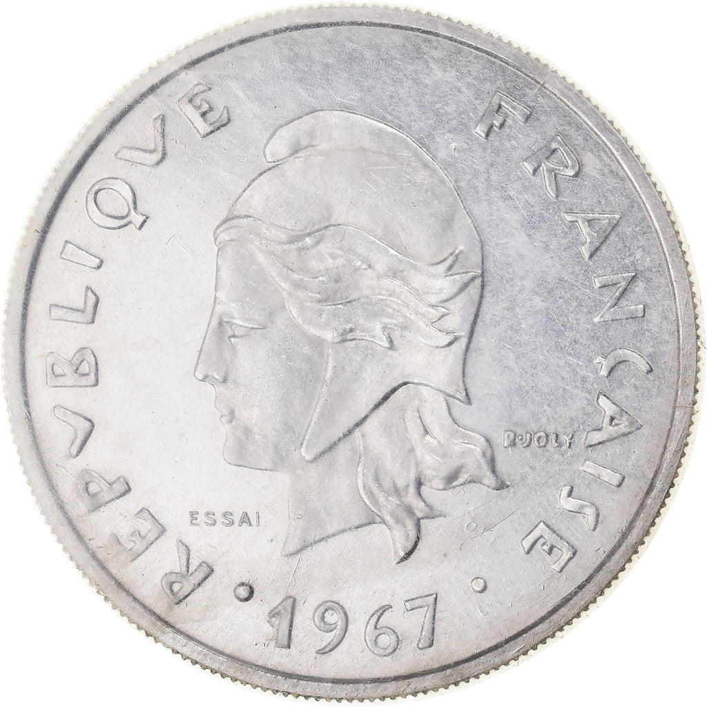 Coin, New Hebrides, 20 Francs, 1967, Paris, ESSAI, MS(65-70), Nickel, KM:E3