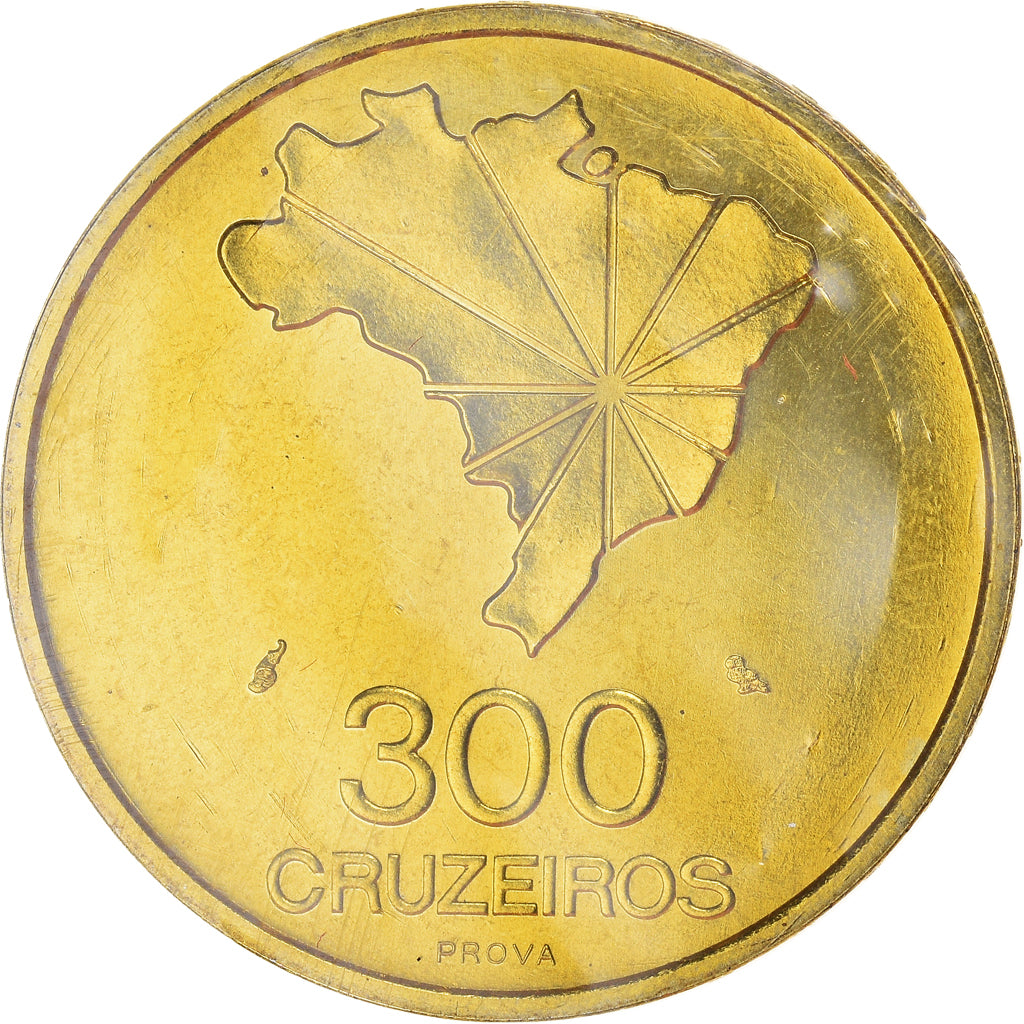 Münze, Brasilien, 300 Cruzeiros, 1972, Paris, ESSAI, STGL, Messing, KM:Pr7