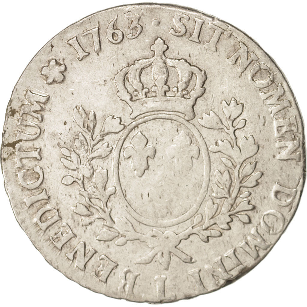 Frankreich, Louis XV, Écu au bandeau, 1763, Bayonne, S, Silber, KM:512.12