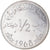 Moneta, Tunisia, 1/2 Dinar, 1968, Paris, PRÓBA, MS(65-70), Nikiel, KM:E32