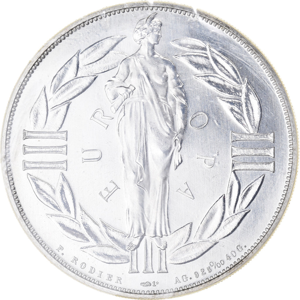 Frankreich, Medaille, Ecu Europa, Marianne, 1979, Rodier, FDC, STGL, Silber