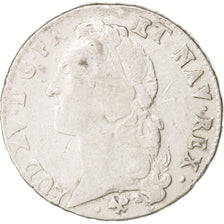 Francia, Louis XV, Écu au bandeau, 1764, Bayonne, MB, Argento, KM:512.12