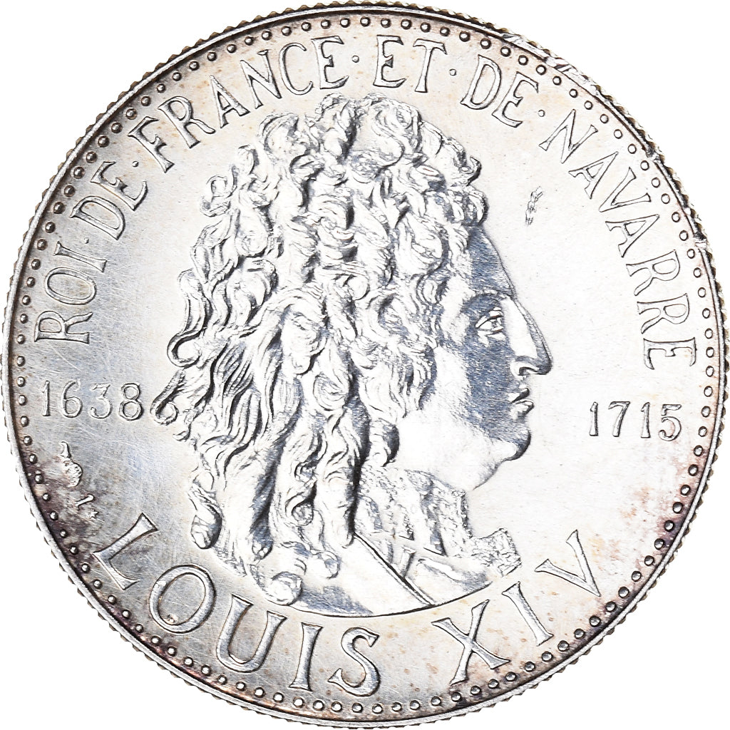 France, Medal, Louis XIV, Roi de France et de Navarre, History, 1980, MS(63)