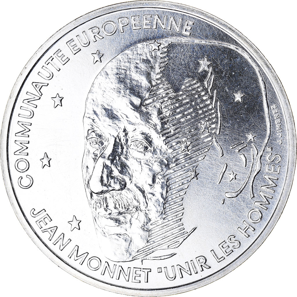 Coin, France, Jean Monnet, 100 Francs, 1992, ESSAI, MS(65-70), Silver, KM:1120