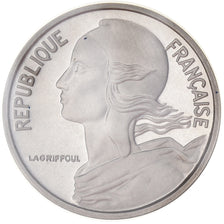 Coin, France, Marianne, 5 Centimes, 1972, Paris, Piéfort, MS(65-70), Silver