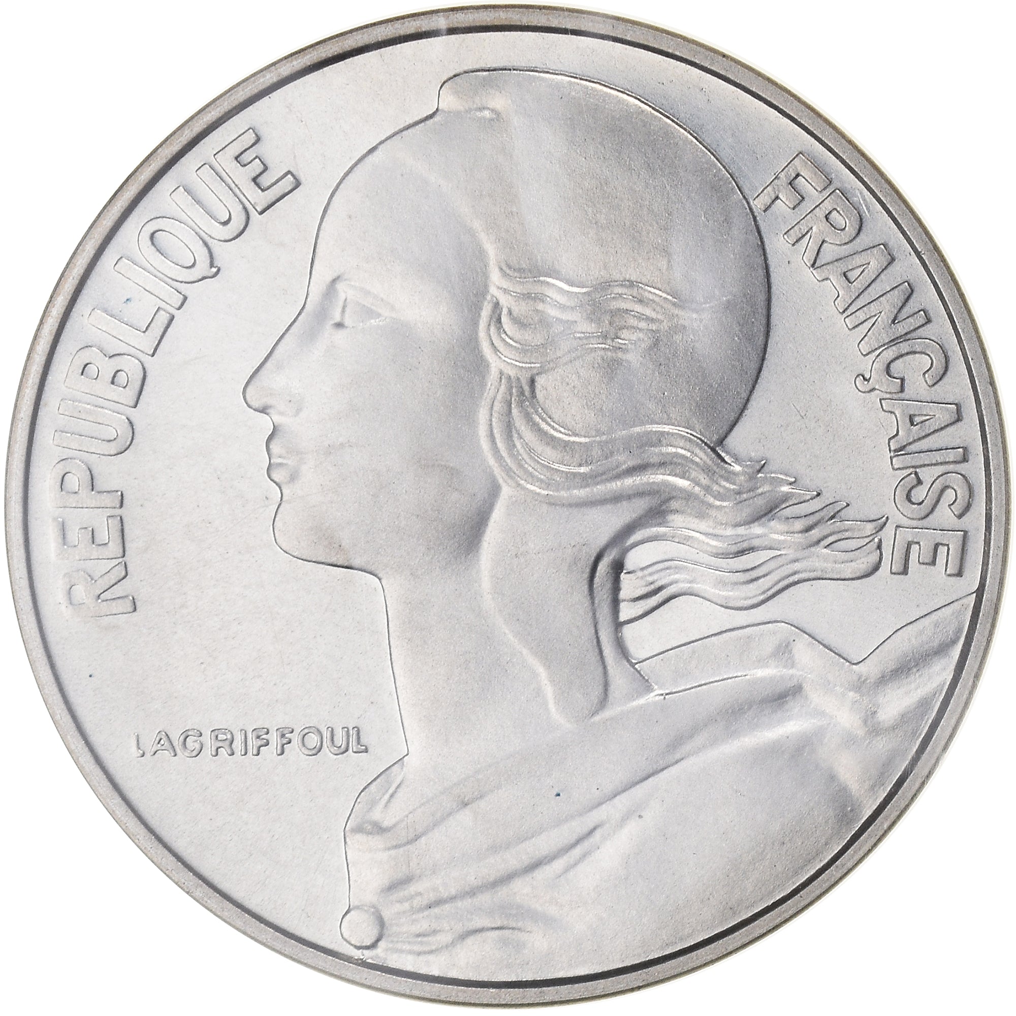 Coin, France, Marianne, 20 Centimes, 1972, Paris, Piéfort, MS(65-70), Silver