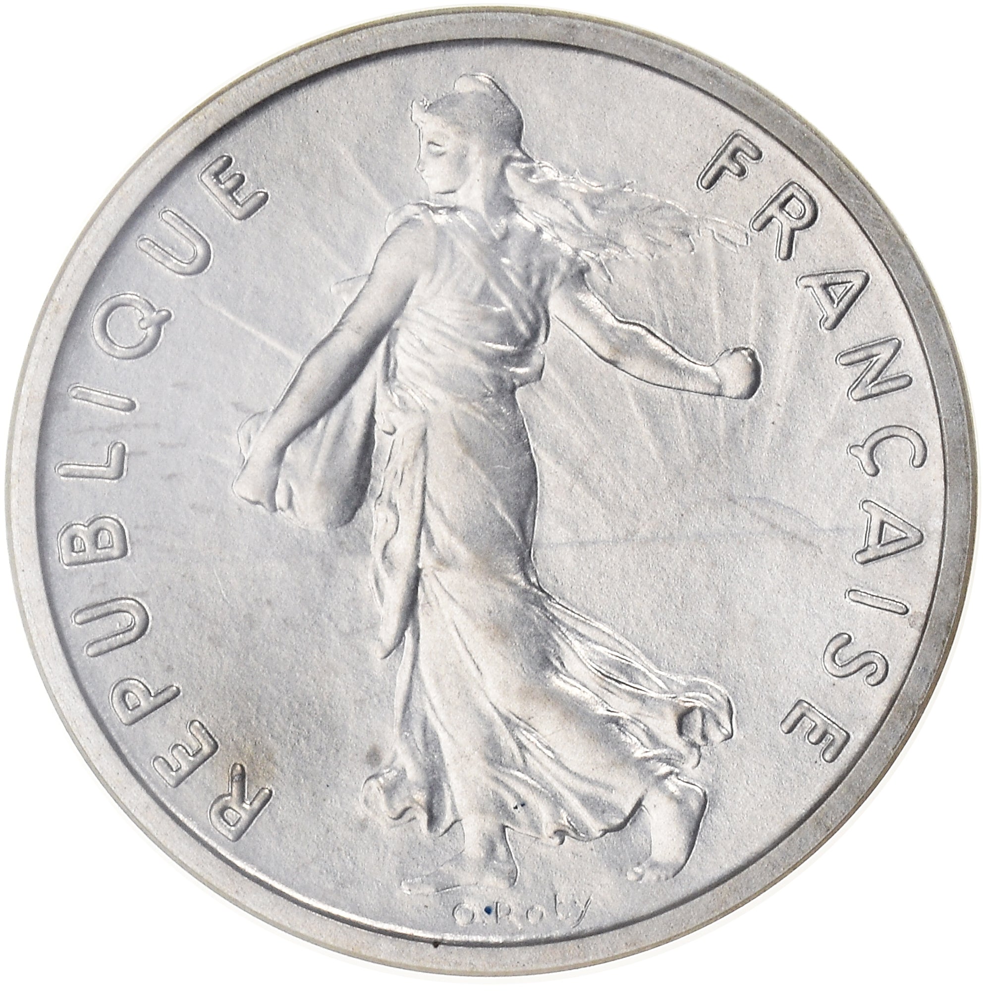 Coin, France, Semeuse, 1/2 Franc, 1972, Paris, Piéfort, MS(65-70), Silver