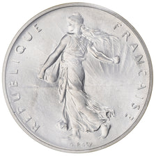 Coin, France, Franc, 1972, Paris, Piéfort, MS(65-70), Silver, KM:P453