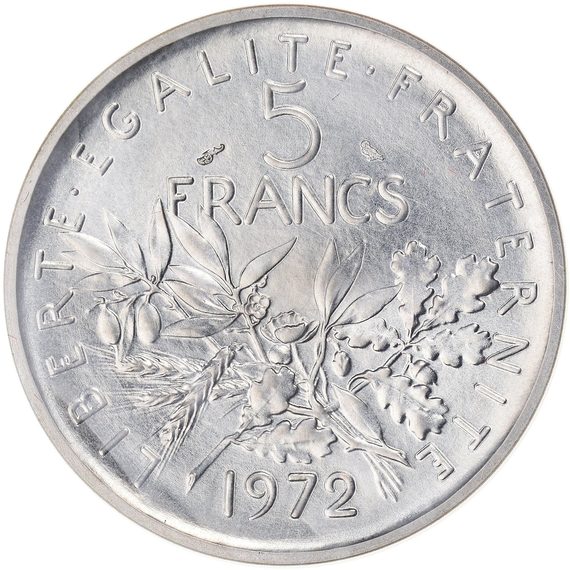 Coin, France, Semeuse, 5 Francs, 1972, Paris, Piéfort, MS(65-70), Silver