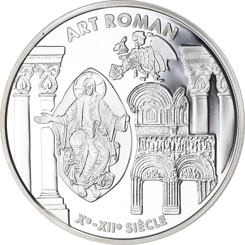 Moneta, Francia, Europa - L'art roman, 6.55957 Francs, 1999, Paris, Proof, FDC
