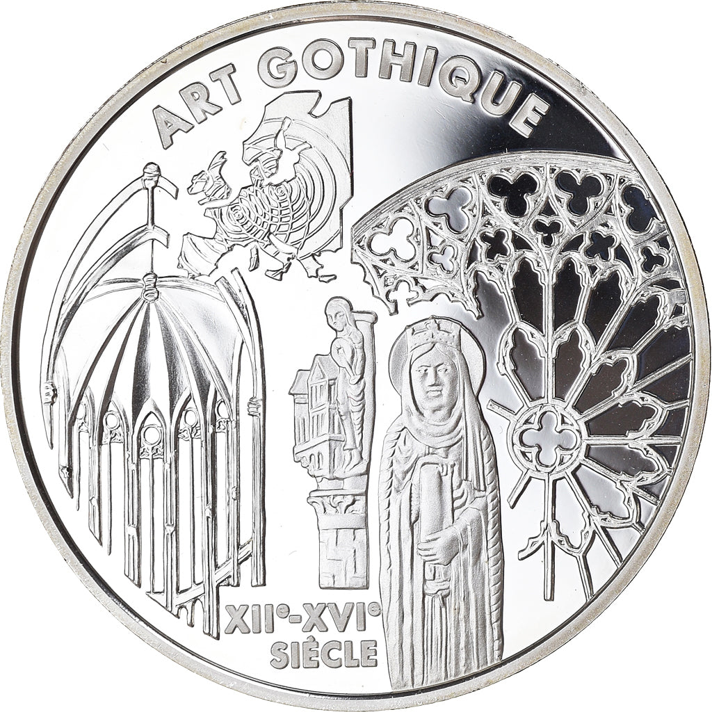 Moneta, Francja, Europa - L'art gothique, 6.55957 Francs, 1999, Paris, Proof