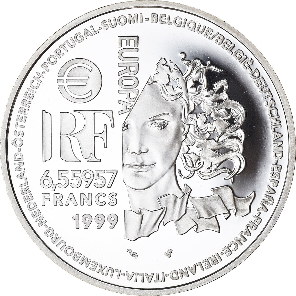 Moneta, Francja, Europa - L'art gothique, 6.55957 Francs, 1999, Paris, Proof
