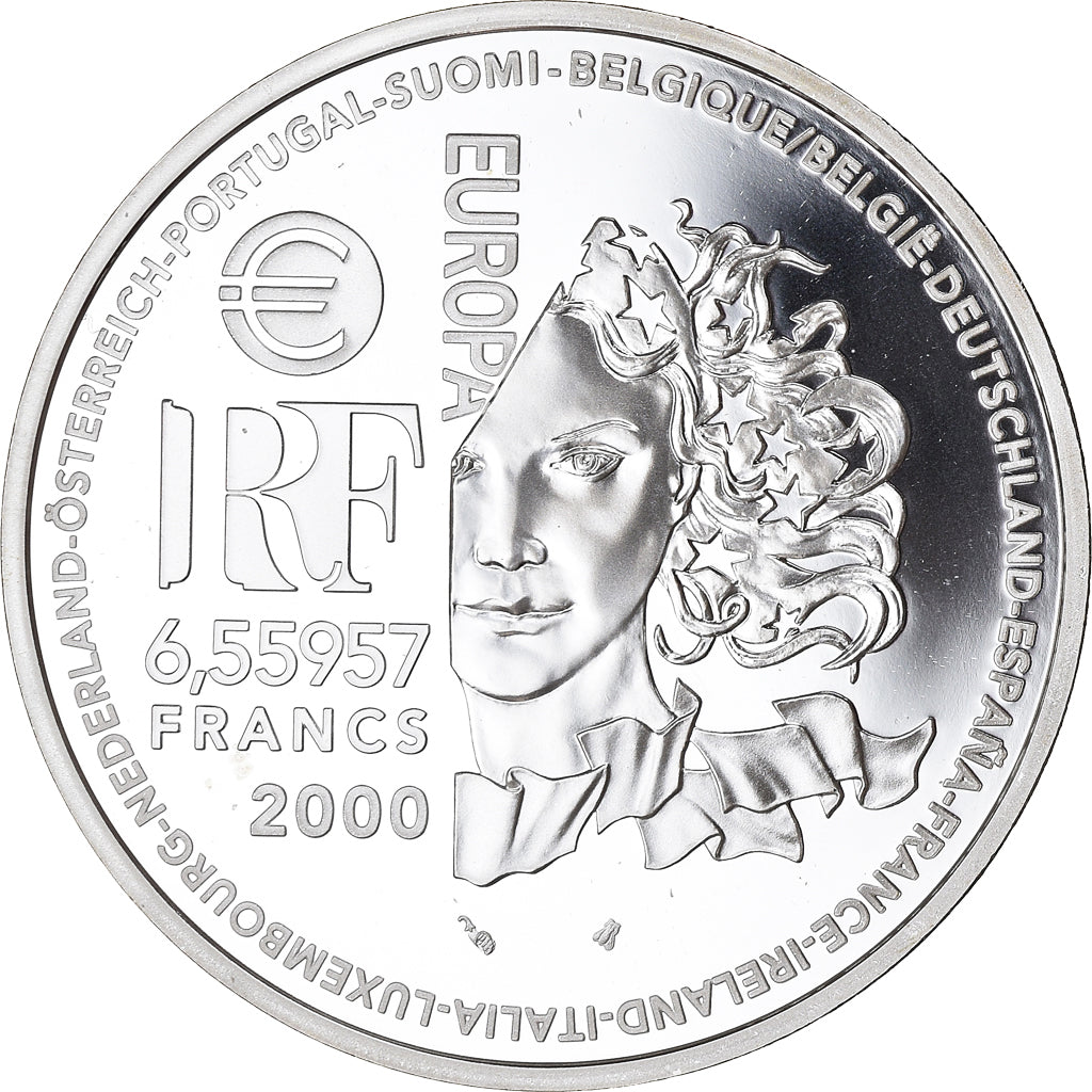Moneda, Francia, Europa - L'art nouveau, 6.55957 Francs, 2000, Paris, Proof