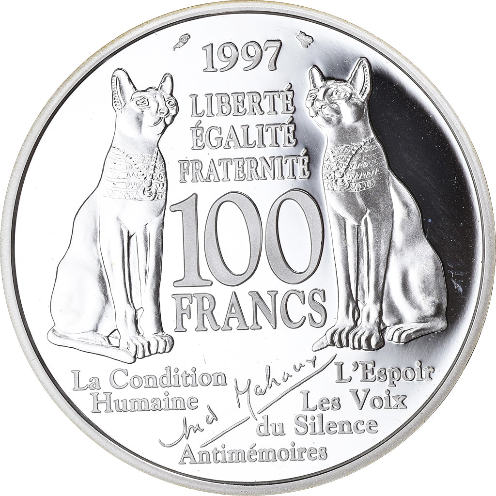 Monnaie, France, André Malraux, 100 Francs, 1997, Paris, Proof / BE, FDC