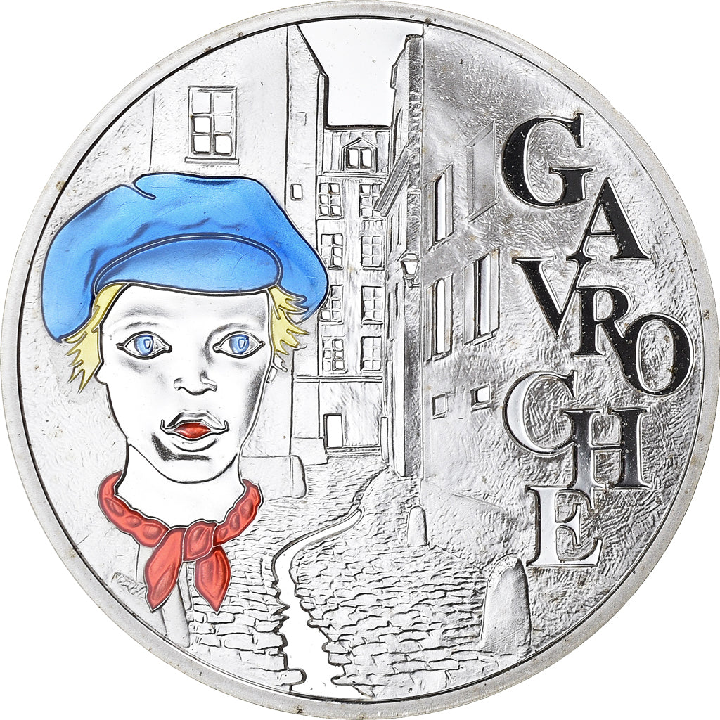 France, 1-1/2 Euro, Gavroche - Victor Hugo, 2002, Paris, Proof / BE, MS(65-70)