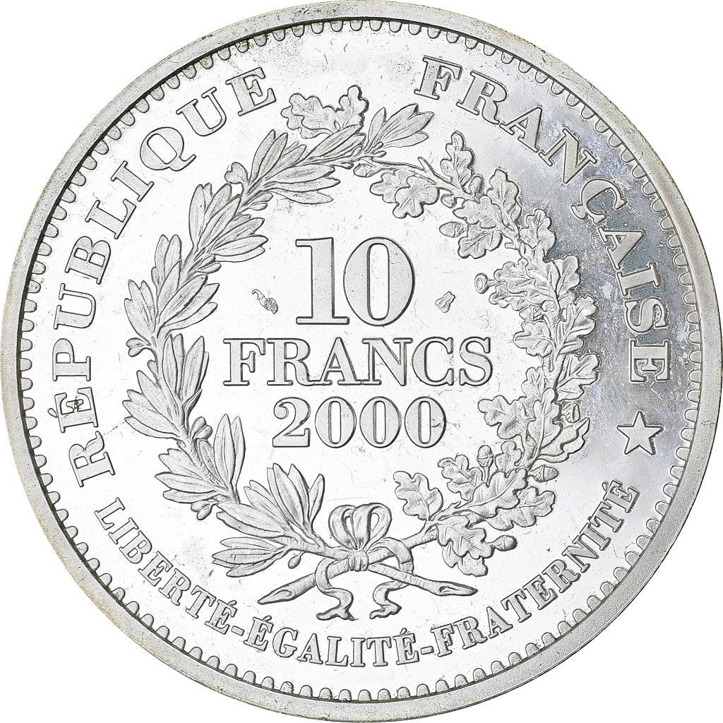 Coin, France, Marianne, 10 Francs, 2000, Paris, Proof, MS(63), Silver, KM:1971