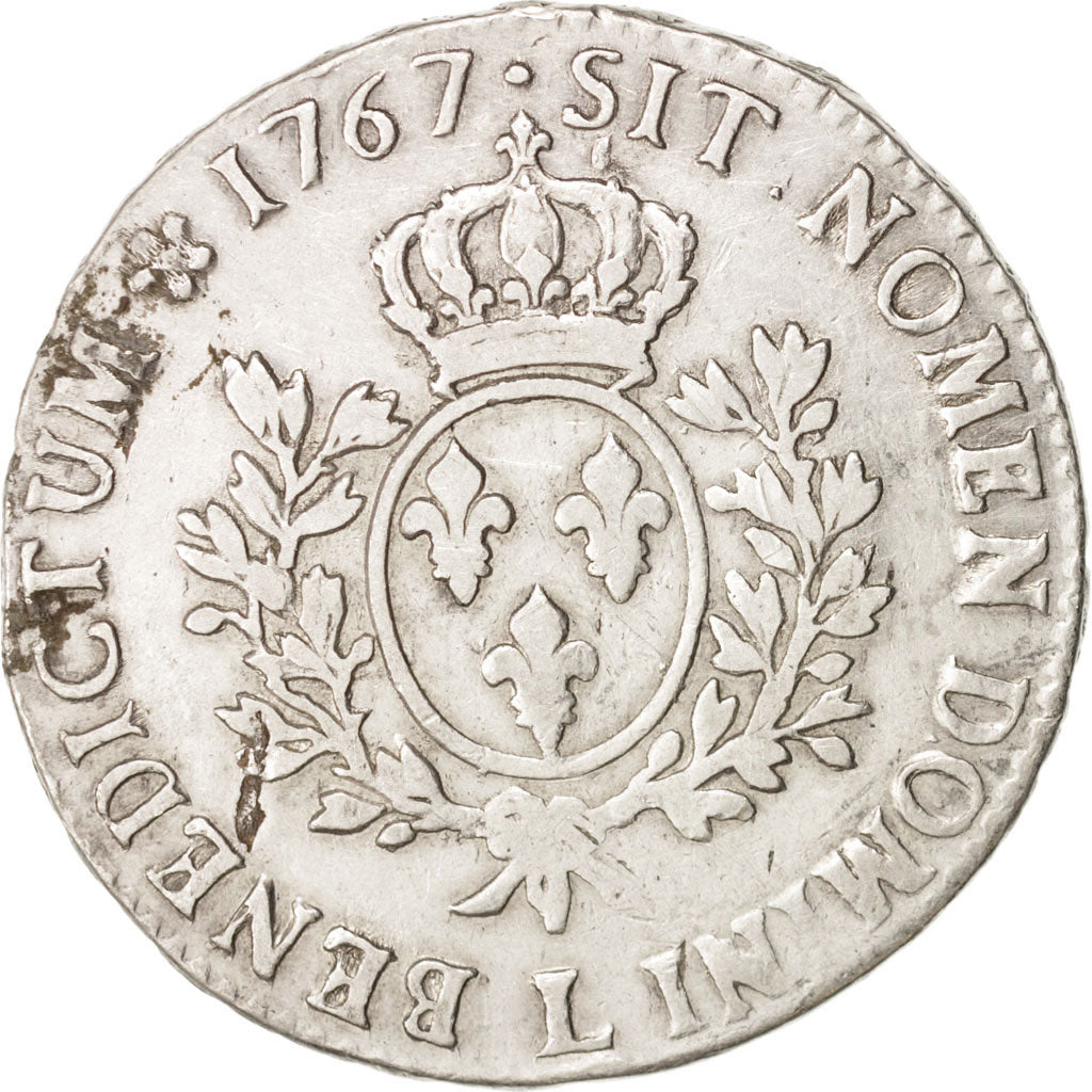 France, Louis XV, Écu au bandeau, 1767, Bayonne, VF(30-35), Silver, KM 512.12