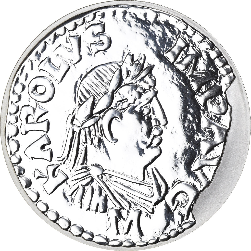 Moeda, França, Denier de Charlemagne, 10 Francs, 2000, Paris, BE, MS(65-70)
