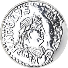 Moeda, França, Denier de Charlemagne, 10 Francs, 2000, Paris, BE, MS(65-70)