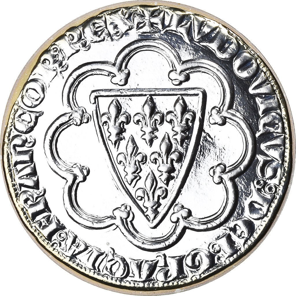 Munten, Frankrijk, Ecu d'Or de Saint-Louis, 10 Francs, 2000, Paris, BE, FDC