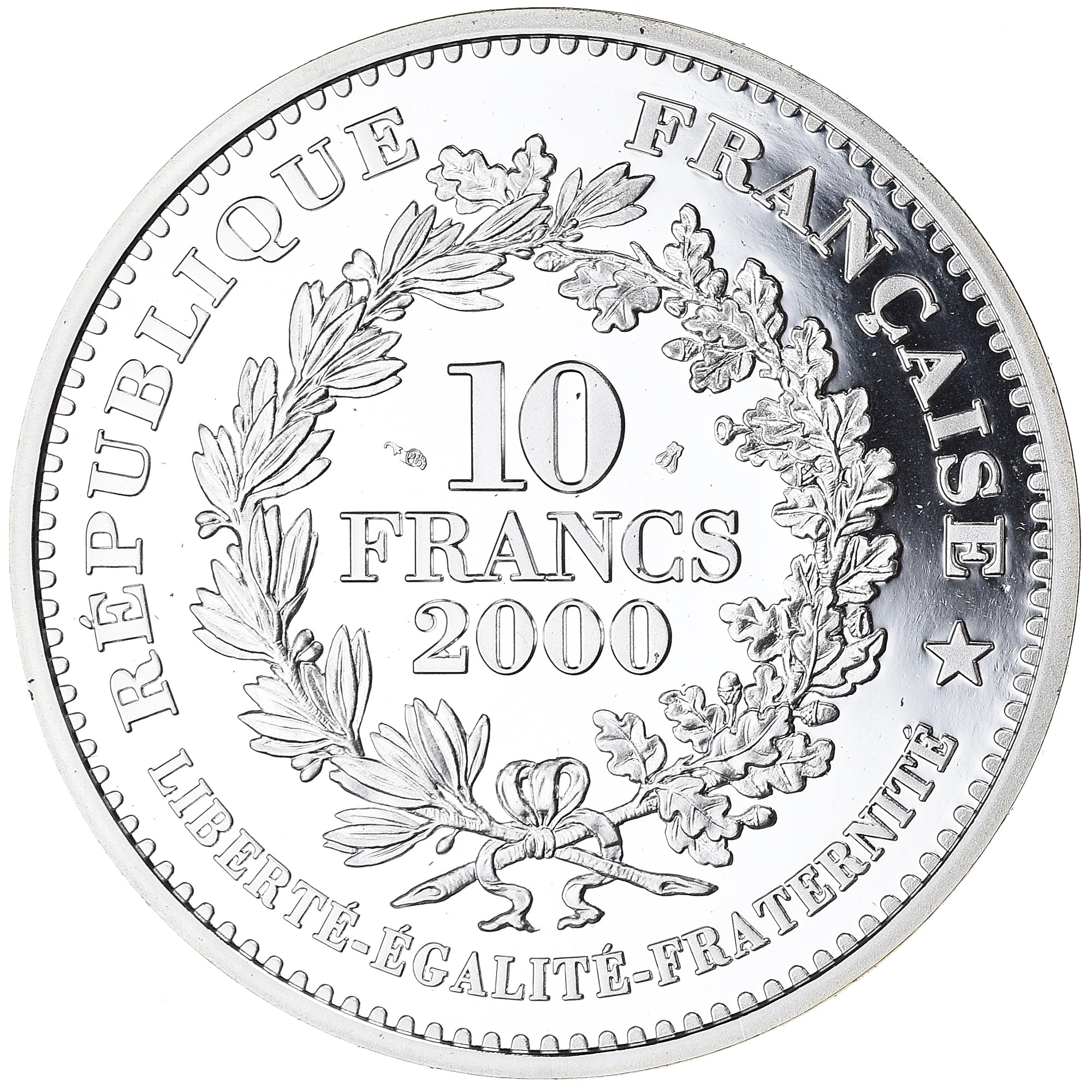 Munten, Frankrijk, Ecu d'Or de Saint-Louis, 10 Francs, 2000, Paris, BE, FDC