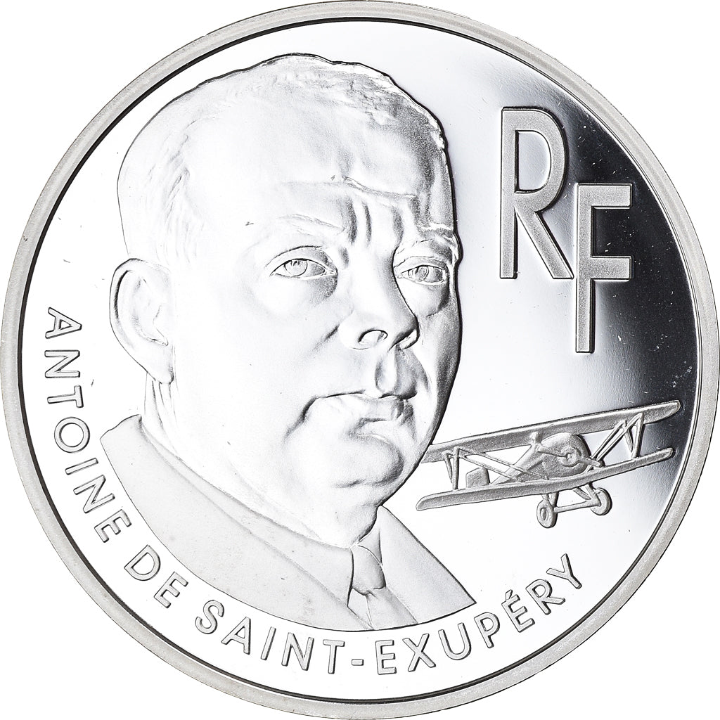 Moneta, Francia, Antoine de Saint-Exupéry, 10 Francs, 2000, Paris, BE, FDC