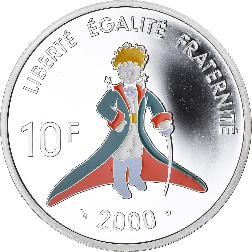 Moneta, Francia, Antoine de Saint-Exupéry, 10 Francs, 2000, Paris, BE, FDC