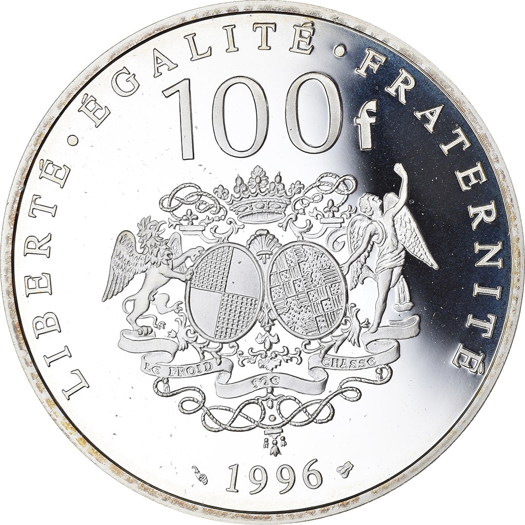 Coin, France, Mme de Sévigné, 100 Francs, 1996, Proof, MS(65-70), Silver