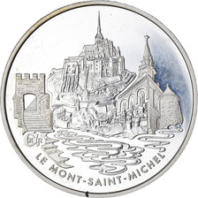 France, Mont Saint Michel, 1-1/2 Euro, 2002, Paris, BE, MS(65-70), Silver